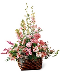 Exquisite Memorial Basket From Rogue River Florist, Grant's Pass Flower Delivery